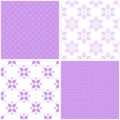 Chic different vector seamless patterns.