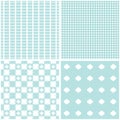 Chic different vector seamless patterns Royalty Free Stock Photo