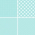 Chic different vector seamless patterns Royalty Free Stock Photo