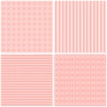 Chic different vector seamless patterns.