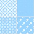 Chic different vector seamless patterns. Royalty Free Stock Photo