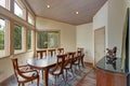 Chic dining room with wood dining table set