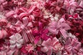 Chic hair accessories coquette bows in pink and white ribbons for aesthetic appeal