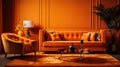 chic luxury orange background