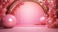 chic luxury pink background