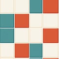 Chic Metro tile blue aqua banner. Generate Ai