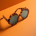 A chic and modern pair of tortoiseshell sunglasses