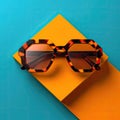 A chic and modern pair of tortoiseshell sunglasses