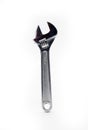 Monkey wrench packshot on white background Royalty Free Stock Photo