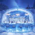 Chic Penguin Bar in the Arctic, High-End Cocktail Lounge