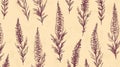 A chic and understated blush pink seamless pattern with a minimalist design and delicate floral silhouettes. This modern