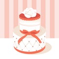 Beautiful Fondant Wedding Cake