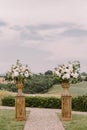 Chic wedding venue in Tuscany Italy Royalty Free Stock Photo