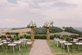 Chic wedding venue in Tuscany Italy Royalty Free Stock Photo