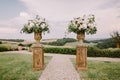 Chic wedding venue in Tuscany Italy Royalty Free Stock Photo