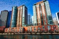 Chicago Apartment Buildings View From River Royalty Free Stock Photo