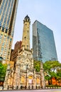 Chicago Avenue Water Tower in Chicago, USA Royalty Free Stock Photo