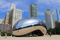 Chicago Bean Cloud Gate Royalty Free Stock Photo