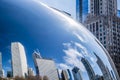 Chicago Bean Millennium Park reflection of Skyline Royalty Free Stock Photo