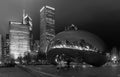 Chicago bean at night Royalty Free Stock Photo