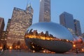 Chicago bean at twilight