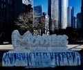 Chicago Bears Ice Sculpture #1 Royalty Free Stock Photo