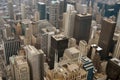 Chicago bird-eye view Royalty Free Stock Photo