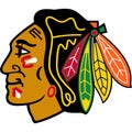 Chicago blackhawks sports logo Royalty Free Stock Photo