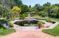 English Walled Garden area at the Chicago Botanic Garden, Glencoe, USA Royalty Free Stock Photo