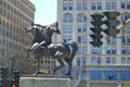 Chicago - The Bowman Statue Royalty Free Stock Photo