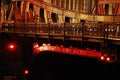 Chicago bridge by night Royalty Free Stock Photo