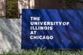 University of Illinois at Chicago entrance. UIC is adjacent to downtown and is largest university in the Chicago area