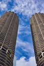 CHICAGO - CIRCA SEPTEMBER, 2017: The corn cob with blue sky Royalty Free Stock Photo