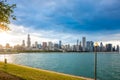 Chicago city downtown urban skyline Royalty Free Stock Photo