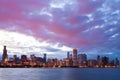 Chicago city downtown urban skyline Royalty Free Stock Photo