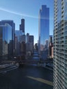 Chicago city river city scape Royalty Free Stock Photo