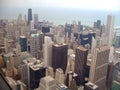 Chicago city skyline Royalty Free Stock Photo