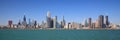 Chicago city skyline Royalty Free Stock Photo