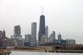 Chicago city skyline Royalty Free Stock Photo