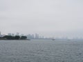 Chicago City Skyline in Fog Royalty Free Stock Photo