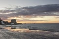 Sunset at Seapoint beach, South Dublin