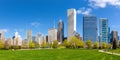 Chicago city skyline skyscraper panorama in the United States