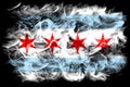 Chicago city smoke flag, Illinois State, United States Of America