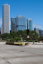 Chicago cityscape on a bright sunny day