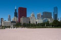 Chicago cityscape on a bright sunny day