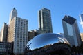Chicago cityscape and Bean Royalty Free Stock Photo