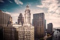 Chicago Clock Building Royalty Free Stock Photo