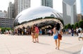 Chicago Cloud Gate Sculpture, The Bean at Millennium Park Royalty Free Stock Photo