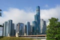 Chicago modern apartment buildings Royalty Free Stock Photo