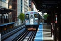 Chicago CTA Train Royalty Free Stock Photo